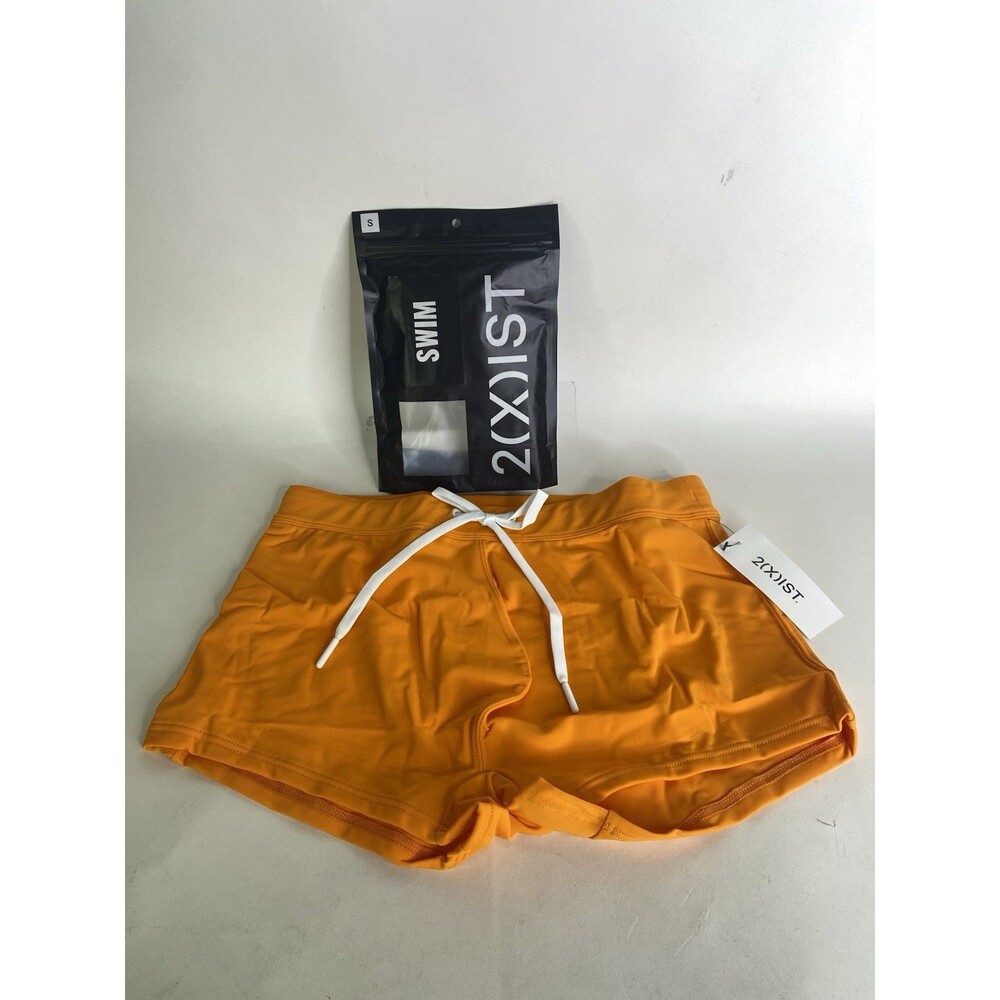 2XIST Essentials Cabo Swim Trunks Swimwear Bottoms Sun Orange Mens Size S